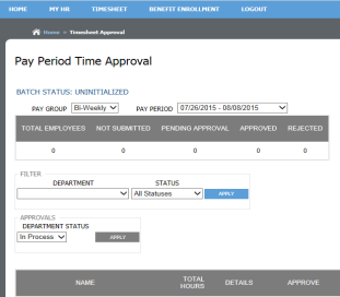 Pay Period Time Approval 1